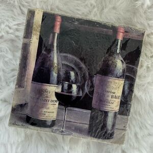 💕Vintage-style coasters - images of Wine Bottles